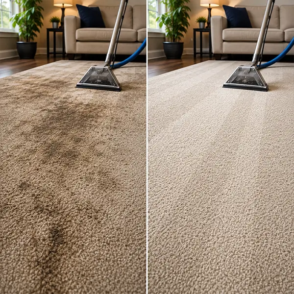 Carpet Cleaning The Woodlands technician cleaning carpet